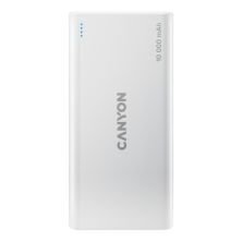 Батарея универсальная Canyon PB-108 10000mAh, Input 5V/2A, Output 5V/2.1A(Max), white (CNE-CPB1008W)