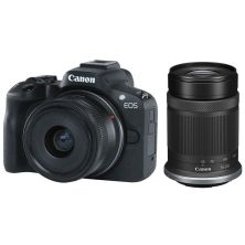 Цифровий фотоапарат Canon EOS R50 RF-S 18-45 IS STM + RF-S 55-210 IS STM Black (5811C034)