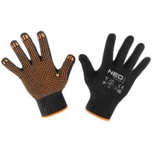 Защитные перчатки Neo Tools хлопок и полиэстер, пунктир, р. (97-620-9)