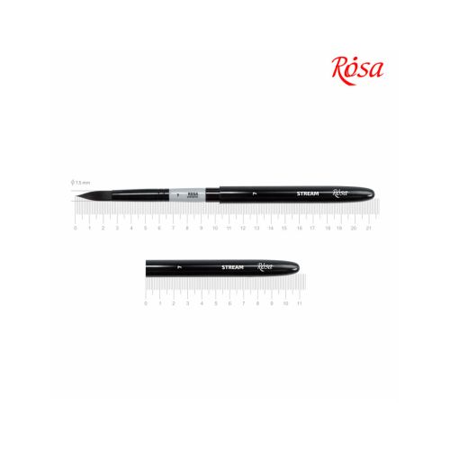 Кисточка для рисования Rosa Синтетика круглая, TRAVEL BRUSH, STREAM 158, № 7 (4823098530053)