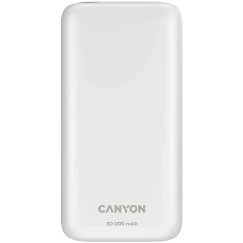 Батарея универсальная Canyon PB-301 30000mAh PD/20W, QC/3.0 (CNE-CPB301W)