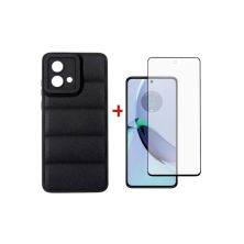 Чехол для мобильного телефона Dengos Kit for Motorola G84 case + glass (Black) (DG-KM-52)