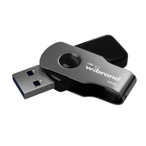 USB флеш накопитель Wibrand 64GB Lizard Black USB 3.2 Gen 1 (USB 3.0) (WI3.2/LI64P9B)