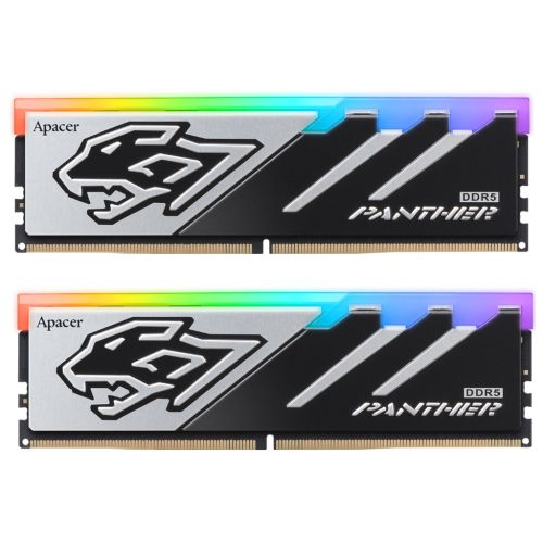 Модуль памяти для компьютера DDR5 32GB (2x16GB) 5200 MHz Panther RGB Apacer (AH5U32G52C5229BAA-2)