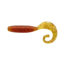 Силікон рибальський Reins Fat G-Tail Grub 2 566 Motor Oil Red Flake (20 шт/уп.) (1552.03.82)