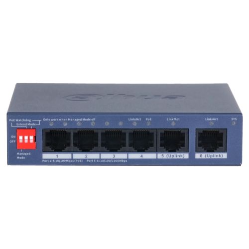 Коммутатор сетевой Dahua DH-CS4006-4ET2GT-36 PoE