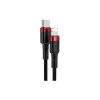 Дата кабель USB-C to Lightning 1.0m Cafule PD 20W red+black Baseus (CATLKLF-91) - Зображення 1