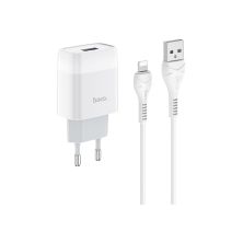 Зарядний пристрій HOCO C72A Glorious USB + cable Lightning 10.5W White (6931474712998) Зарядний пристрій HOCO C72A Glorious USB + cable Lightning 10.5W White (6931474712998)