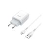 Зарядний пристрій HOCO C72A Glorious USB + cable Lightning 10.5W White (6931474712998) - Зображення 1