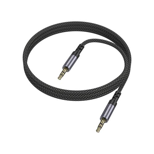 Кабель мультимедийный 3.5mm M to 3.5mm BL24 metal grey BOROFONE (6941991118968)