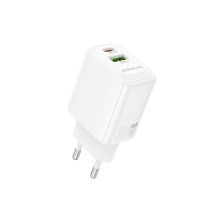 Зарядний пристрій BOROFONE BN29 Fuente 1xUSB-C PD30W + 1xUSB QC3.0 White (6941991120329) Зарядний пристрій BOROFONE BN29 Fuente 1xUSB-C PD30W + 1xUSB QC3.0 White (6941991120329)