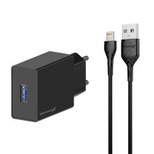 Зарядное устройство Grand-X CH03LTB USB + cable USB to Lightning 10.5W Black (CH-03LTB) Зарядное устройство Grand-X CH03LTB USB + cable USB to Lightning 10.5W Black (CH-03LTB)