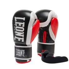 Боксерские перчатки Leone GN333 Logo WACS Black 10 унцій (GN333_Black_10oz)