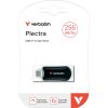 USB флеш накопитель Verbatim 256GB Plectra Black USB-C (30226) - Изображение 1