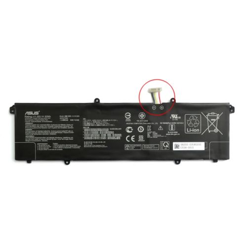 Аккумулятор для ноутбука ASUS VivoBook S433FA C31N1905, 4335mAh (50Wh), 3cell, 11.55V, Li-Pol (A71100)