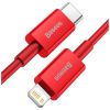 Дата кабель USB-C to Lightning 1.0m 20W red Baseus (CATLYS-A09) - Зображення 1