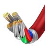 Дата кабель USB-C to Lightning 1.0m 20W red Baseus (CATLYS-A09) - Зображення 3