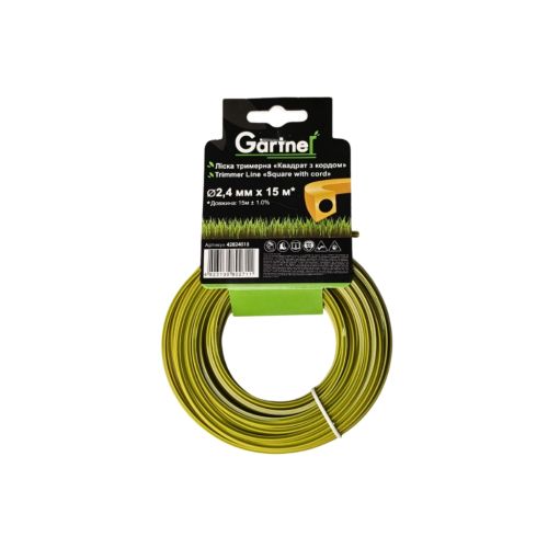 Жилка косильна Gartner Квадрат з кордом 2,4 мм × 15 м (42824015)