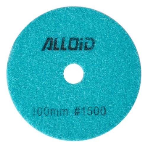 Круг зачистний Alloid Pro, алмазний, шліфувальний, на липучці, COMBS, 100мм, зерно 1500 (DD-63384)