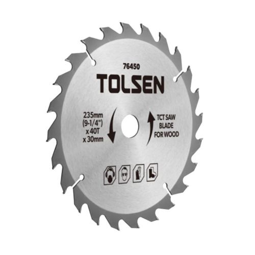 Диск пильный Tolsen пильный с ТВС напайками по дереву 254х60Т*30мм (76461)