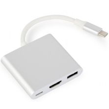 Перехідник USB Type-C to HDMI Cablexpert (A-CM-HDMIF-02-SV)