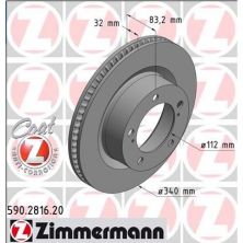 Тормозной диск ZIMMERMANN 590.2816.52