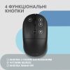 Мишка 2E MF218 Silent Wireless/Bluetooth Black (2E-MF218WBK) - Зображення 3