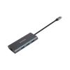 Концентратор PowerPlant USB-C to 2xUSB 3.0, 1xUSB 2.0, 1xType-C (PD), HDMI, SD, RJ45 (CA913497) - Зображення 3