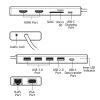 Порт-репликатор TECNOWARE Dock Station USB TYPE-C 13 in 1 Adapter HUB (FHUB17692) - Изображение 3