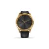 Смарт-годинник Garmin vivomove Luxe, Pure Gold-Black, Leather, (010-02241-22) - Зображення 1