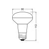 Лампочка Osram LED R80 60 4,3W/827 230V GL E27 (4058075433304) - Зображення 1