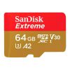 Карта пам'яті SanDisk 64GB microSD class 10 UHS-I Extreme For Action Cams and Dro (SDSQXAH-064G-GN6AA) - Зображення 2