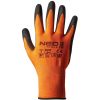 Захисні рукавички Neo Tools нітрилове покриття, поліестер, р.9, помаранчевий (97-642-9) - Зображення 1