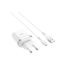 Зарядний пристрій HOCO C12Q Smart QC3.0 charger set(Micro) White (6931474716286)