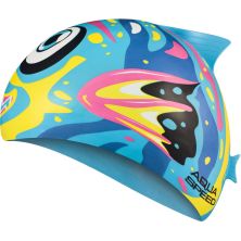 Шапка для плавання Aqua Speed Zoo 115-01-Fish 8688 синій, темно-синій, жовтий, рожевий Діт OSFM (5908217686886)