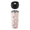 Термокружка Ardesto Coffee Time Cats 450мл, нержавіюча сталь, коричневий (AR2645FC) - Зображення 3