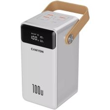 Батарея универсальная Canyon 60000mAh OnPower 610 PD/100W metal White (CNS-CPB610W)