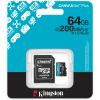 Карта пам'яті Kingston 64GB microSDXC сlass 10 UHS-I U3 V30 A2 Canvas Go Plus G4 (SDCG4/64GB) - Зображення 2
