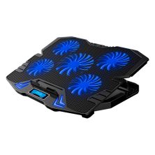 Подставка для ноутбука IceCoorel 10-15, 1*125mm 1400 RPM + 4*70mm 2500 RPM, 2*USB, 365x297x30mm, Blue (K5Bl)