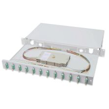 Патч-панель 1U 19, 12xSC duplex, incl, Splice Cass, OM3 Color Pigtails, Adapter Digitus (DN-96321/3)
