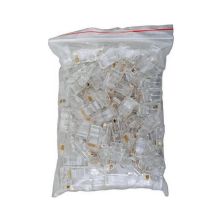 Коннектор RJ45 cat.5e UTP 8P8C, сквозные отверстия, 100шт/пак Kingda (KD-PG8032-C5E/100)