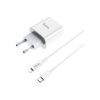 Зарядний пристрій HOCO C76A Plus Speed Source USB-C PD20W + cable USB-C to Lightning White (6931474746924) - Зображення 1