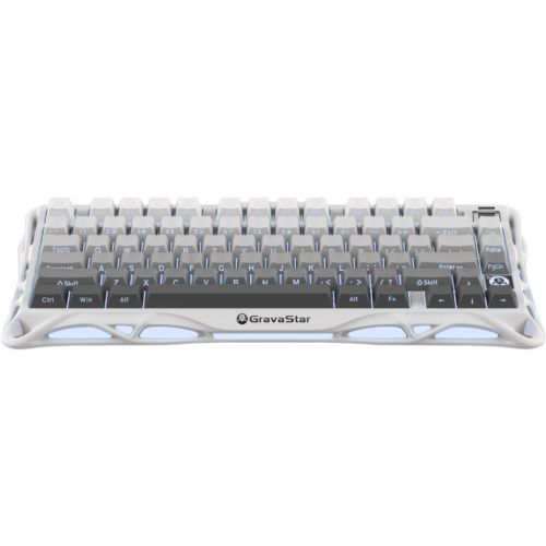 Клавиатура GravaStar Mercury K1 TKL Wireless/Bluetooth/USB UA White (GSK1_GWHT)