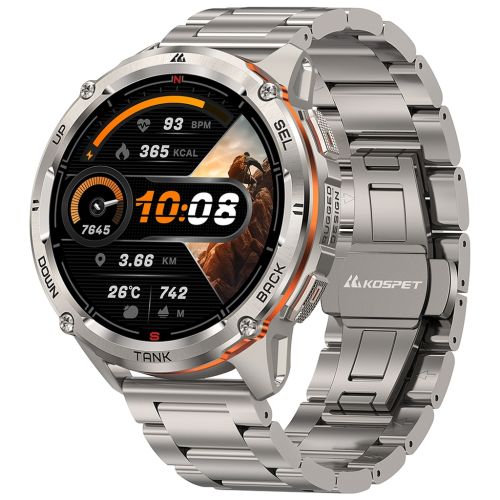 Смарт-часы KOSPET Tank T3 ULTRA 2 SE SILVER (6974958251187)