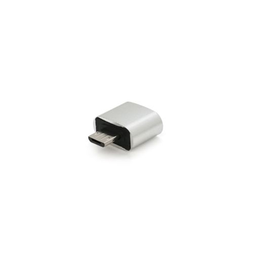 Перехідник USB 2.0 AF to Micro 5P M OTG silver Voltronic (YT-AF/M)