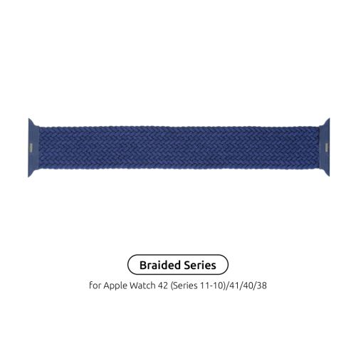 Ремешок для смарт-часов Armorstandart Braided Solo Loop для Apple Watch 42 (Series 11-10)/41/40/38 Atlantic Blue Size 4 (132 mm) (ARM58067)