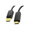 Кабель мультимедійний DisplayPort M to HDMI M 2.0m 4K30Hz black Vention (HAGBH) - Зображення 1