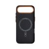 Чехол для мобильного телефона Armorstandart LikeCarbon2 SE MagCase Apple iPhone 17 Air Black Orange (ARM89155) - Изображение 1