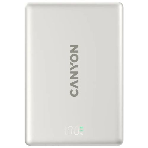 Батарея універсальна Canyon 5000mAh OnPower 500 PD20W Magnetic wireless MagSafe Grey (CNS-CPB500G)