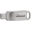 USB флеш накопичувач Wibrand 128GB Bee Silver USB 3.2/Type-C (WI3.2TC/BE128TC039S) - Зображення 2